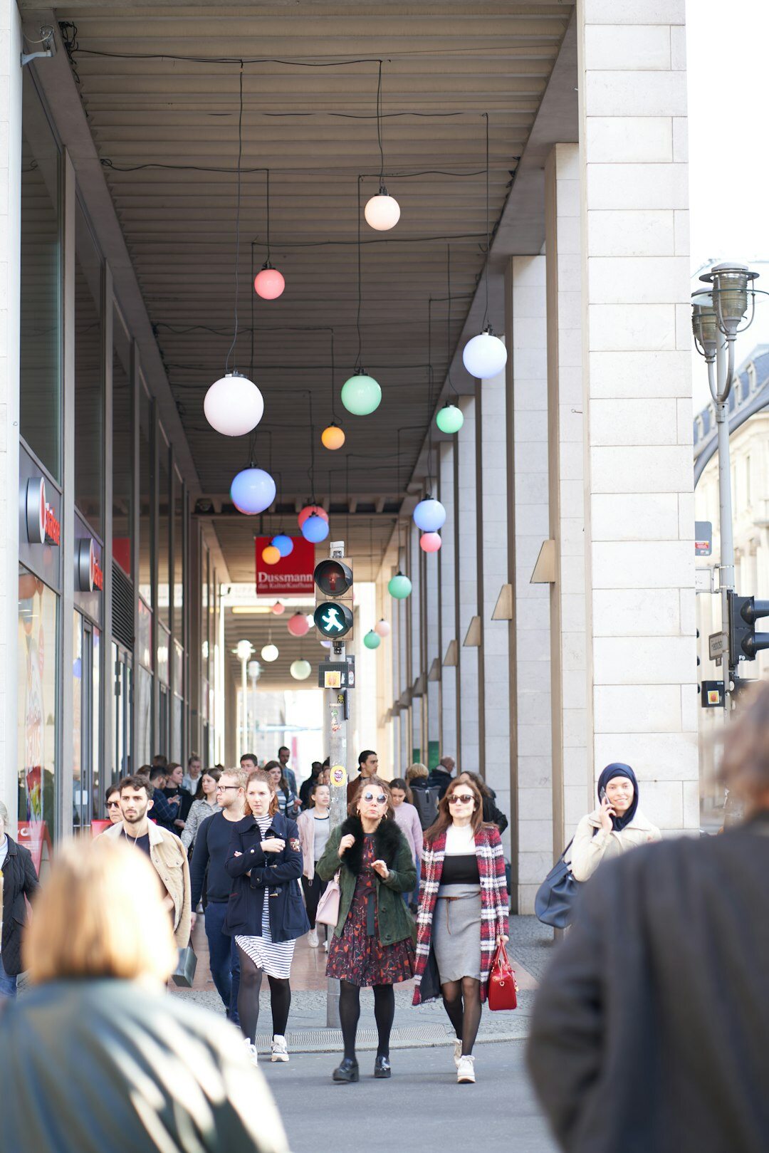 busy retail street with crowds